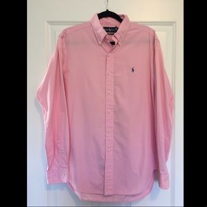 Ralph Lauren, Classic Fit, Long Sleeve in Pink.